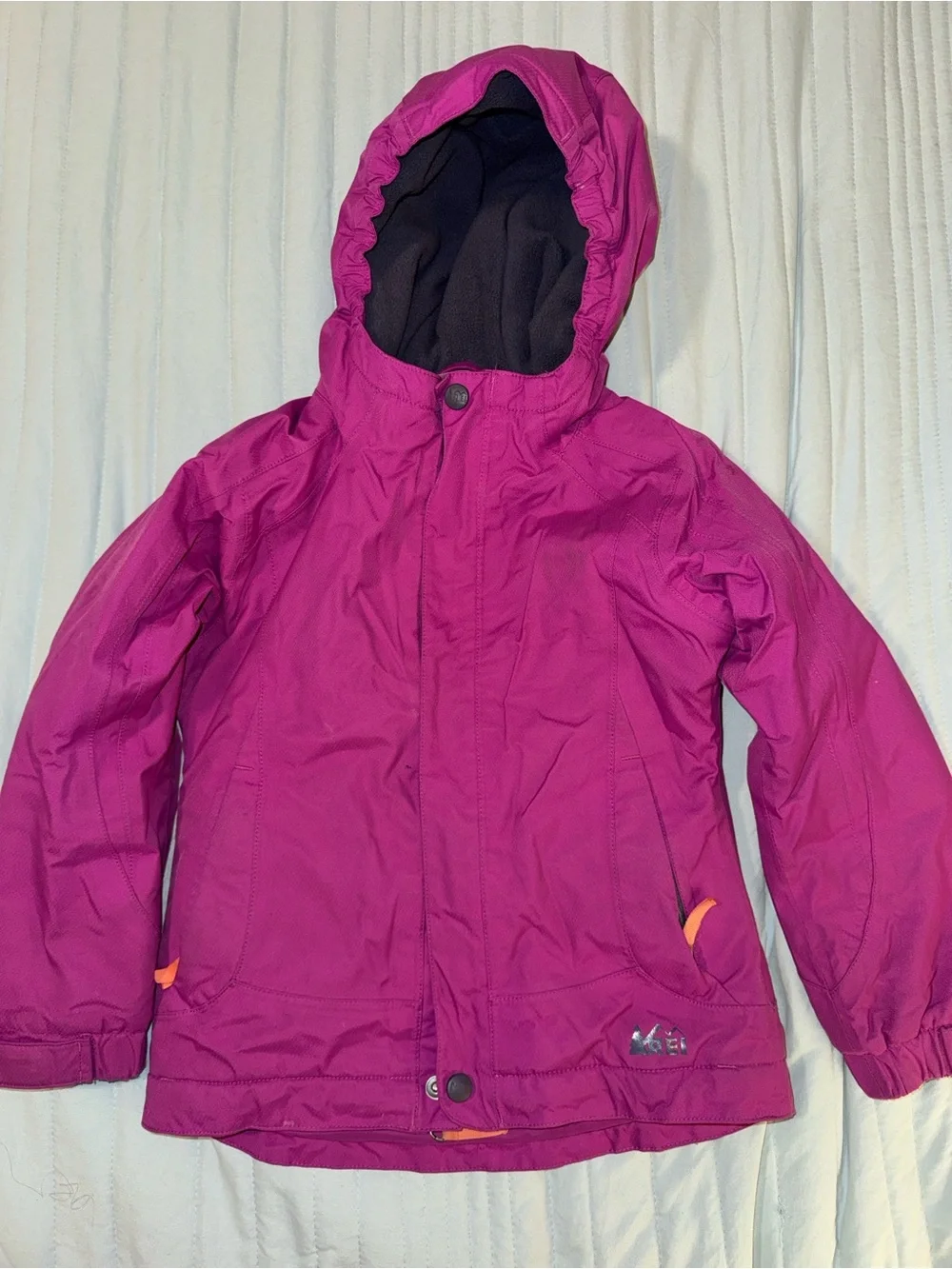 REI Fuchsia Winter Coat with Cozy Fleece Lining